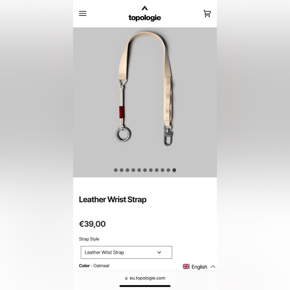 Topologie-Leather Wrist Strap（Minor Cracking）
